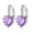Sky blue, dark blue, purple, pink, yellow (Optional), variant on Earrings for Women Mother's Day Gifts Women Earrings Heart-shaped Zircon Multi-color Fashion Simple Earrings
