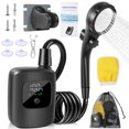 thumbnail image 1 of Portable Smart Shower Pump with Intelligent LED Display & 4 Spray Modes, Portable Shower Pump for Travel & Home, IPX8 Rechargeable Camp Shower for Hiking, Travel, Car, Pet(Q), 1 of 7