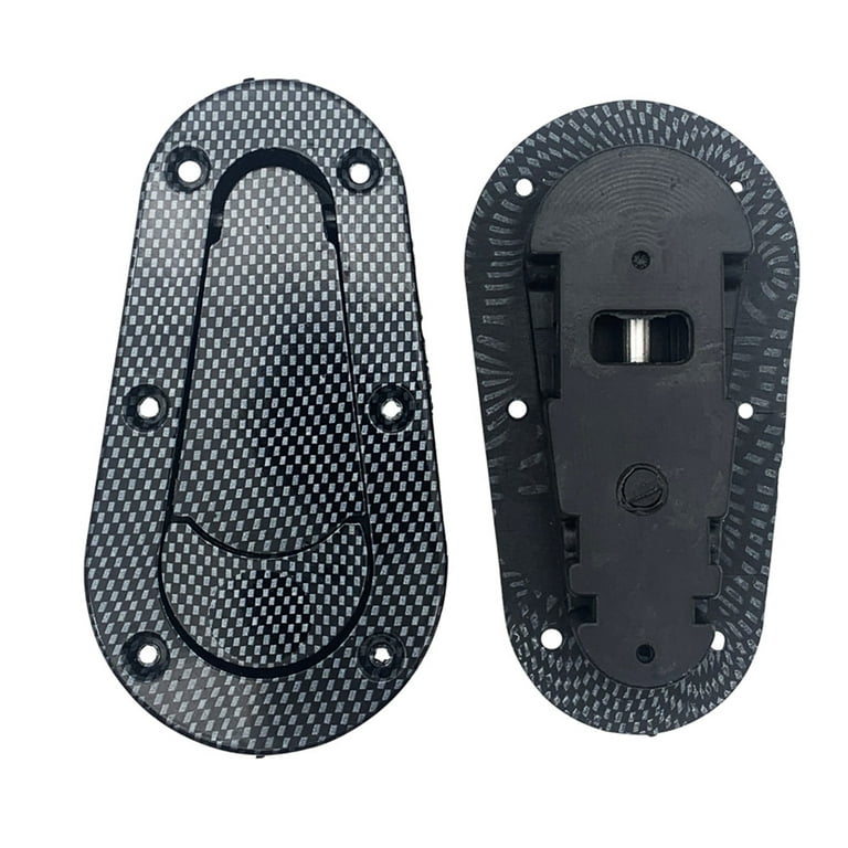 EzAuto Wrap Universal Racing Mount Bonnet Black Carbon Fiber Hood Pins  Latch Key Locking Kit