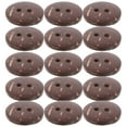 thumbnail image 6 of Arborister 50PCS 15MM Brown Natural 2-Hole Wood Buttons for DIY Sewing, 6 of 11