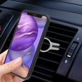 thumbnail image 3 of Apple iPhone 12 MINI /5.4" Ring Stand Hybrid Rugged Heavy Duty Armor 2 layers with Car Air Vent Grip Mount Rotation Ring Holder fit Magnetic Car Mount [Black] Phone Cover Fit iPhone 12 Mini, 3 of 6