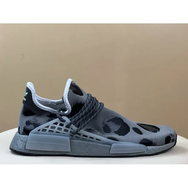 Adi-das NMD Hu Pharrell Animal Print Ash Grey ID1531 Men's 10