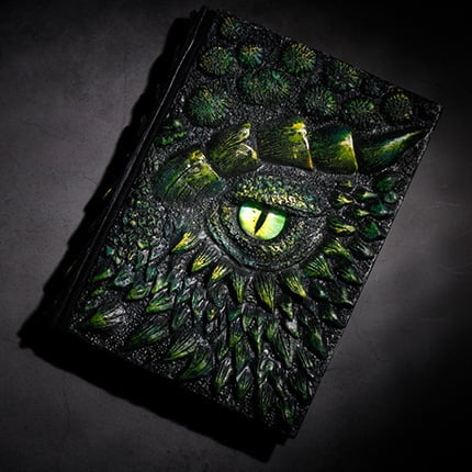 A5 Creativity Handmade Magic Resin Cover Notebook Hand Account Book 3D Dragon Relief Deluxe Animated Dragon Book