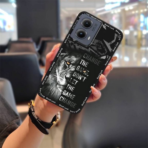 LYM-Phone Case For MOTO Edge 5G 2024, Shockproof Soft case Durable Silicone Waterproof Anti-dust Phone Protector Dirt-resistant Cartoon Graffiti Full wrap Fashion Design Cute Protective