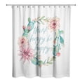 thumbnail image 2 of Creative Products Cactus Wreath Think Happy Be Happy 71x74 Shower Curtain, 2 of 2