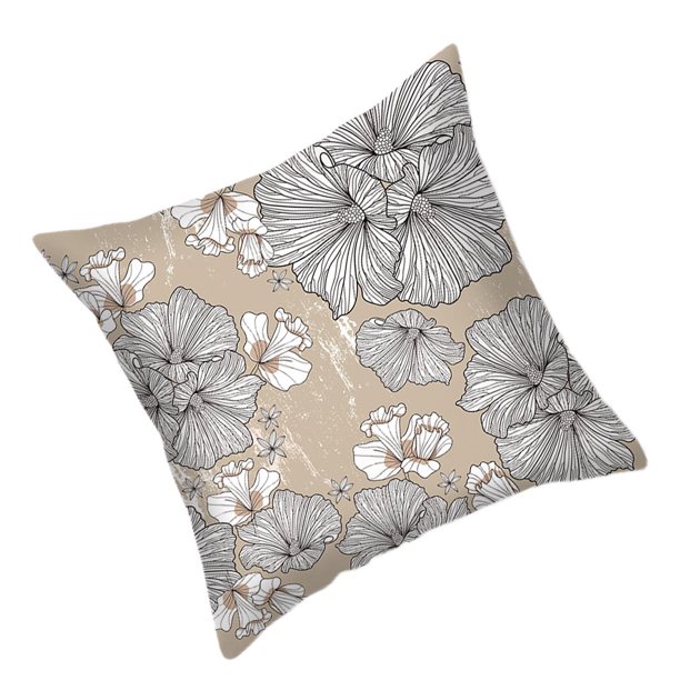 Inteprter Funda de almohada Estilo simple Suministro de dormitorio Funda de almohada con cremallera oculta decorativa Fundas de cojines Funda de almohada Decoración del hogar dos 21CR27 Inteprter HA060847-02B