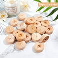thumbnail image 4 of Paquete de 30 ruedas de madera para manualidades de 1,4" de diámetro, ruedas de madera sin terminar, ruedas de madera con orificio de 0,1" para proyectos de bricolaje de automóviles pequeños y, 4 of 8