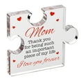 thumbnail image 5 of Dujiujun Transparent Acrylic Puzzle Crafts Ornament Warm Words Engraved Acrylic Block Puzzle Tabletop Decoration Birthday Gifts for Mom Dad Mother's Day Anniversary Valentine's Day Gifts, 5 of 8