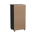 thumbnail image 4 of Linon Ansley 8-Drawer Rolling Storage Cart, Black, 4 of 26