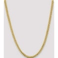 thumbnail image 2 of 14K Yellow Gold 5.5mm Solid Miami Cuban Chain (24 X 5.5) Made In South Africa dcu180-24, 2 of 5