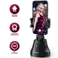 thumbnail image 3 of BRIGHTFUFU Auto Face Selfie Stick for Photos 360° Rotation Mount Black Plastic, 3 of 7