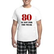 CafePress - 80Th Birthday Gag Gift Men's Light Pajamas - Men's Light Loose Fit Cotton Pajama Set