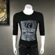 thumbnail image 3 of Suéteres de hombre Tendencias de moda 2024 Sudaderas Estampadas Cuello redondo Elasticidad Una pieza Nueva camiseta para hombre Camiseta original Harajuku, 3 of 5