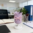 thumbnail image 4 of Tulip Bow Pen Holder, Back to School Tulip Bow Multifunctional Desktop Pen Organizer, Cute Decorative Stationery Cup, Desktop Ornament for Home School Study and Office, 4 of 6