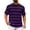 Purple-05, variant on Men's Casual Summer Striped T-Shirt, Bold Color Block Short Sleeve Crew Neck Breathable Tee