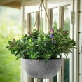 thumbnail image 2 of Root & Vessel Napa Hanging Bowl Planter, Gray, 12", 2 of 5