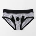 thumbnail image 3 of COSFO with Fly Mens Briefs Colorblock Cotton Underwear Classic Fit Soft Breathable Men's Underwear, 3 of 4