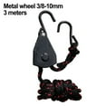 thumbnail image 1 of Yimiti 1/4 3/8 Plastic Dipped S Hook Hanging Rope Binding Rope Tent Pulley Lifting Rope,B 3/8-10Mm 3 Meters, 1 of 9