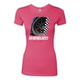 thumbnail image 2 of Wild Bobby Ford Shelby GT Rims Vintage Women Slim Fit Junior Tee, 2 of 6