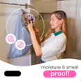 thumbnail image 5 of Travel Laundry Bag - & Smell-proof Clothes With Folding Hanger Outer Pouch | Large Storage For Suitcase  Gym Packing Dirty Organizer (blue), 5 of 6