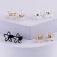 thumbnail image 5 of Claire's Teen Girls Metal Tone Flower Stud Earring Set, 4-Pack, Sensitive Solutions, 5 of 6