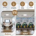 thumbnail image 6 of Farm Tractor Window Privacy Film, Green Truck Country Rustic Field Harvester Static Cling UV Sun Blocking Tint Film Heat Control Windows Films for Bedroom Bathroom, Window Stickers 23.6"x59", 6 of 8