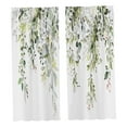 thumbnail image 3 of Lipstore 2 Pcs Rideaux de Fenêtre Feuilles Vertes Décoratifs pour Cuisine Chambre Bébé 60cmx150cm, 3 of 8