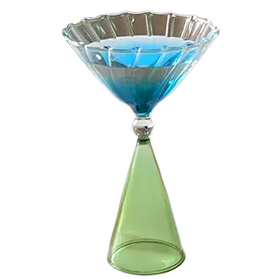 Artistic Glass Cup Decorative Glass Cup Creative Wine Cup Colorful Beverage Cups Unique Drinkings Cups for Beverage Wine