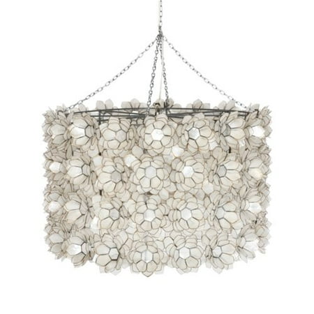 Worlds Away Extra Large Capiz Shell Lotus 3 Light Drum Pendant Worlds Away Extra Large Capiz Shell Lotus 3 Light Drum Pendant