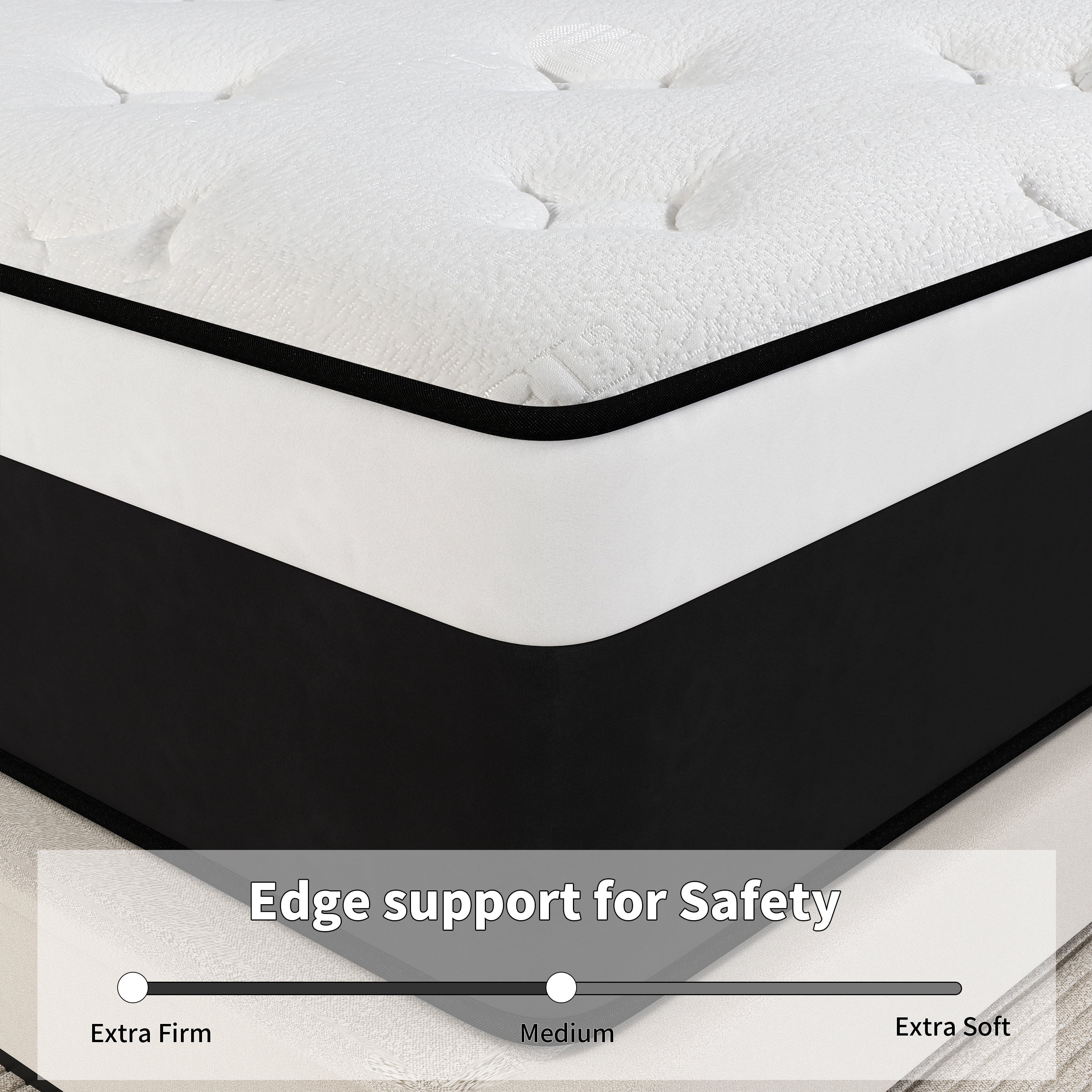 DalisTairy 14 inch Hybrid Mattress in a Box, Gel Memory Foam and Pocket Spring ,Queen Mattress