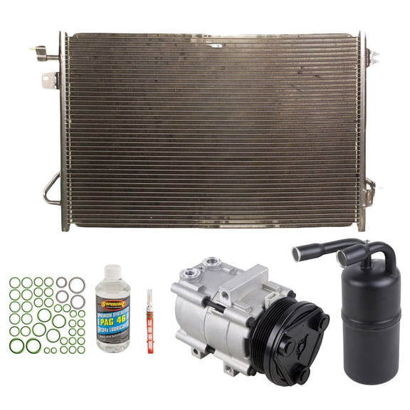 For Ford Mustang 2005 2006 A/C Kit w/ AC Compressor Condenser & Drier - BuyAutoParts