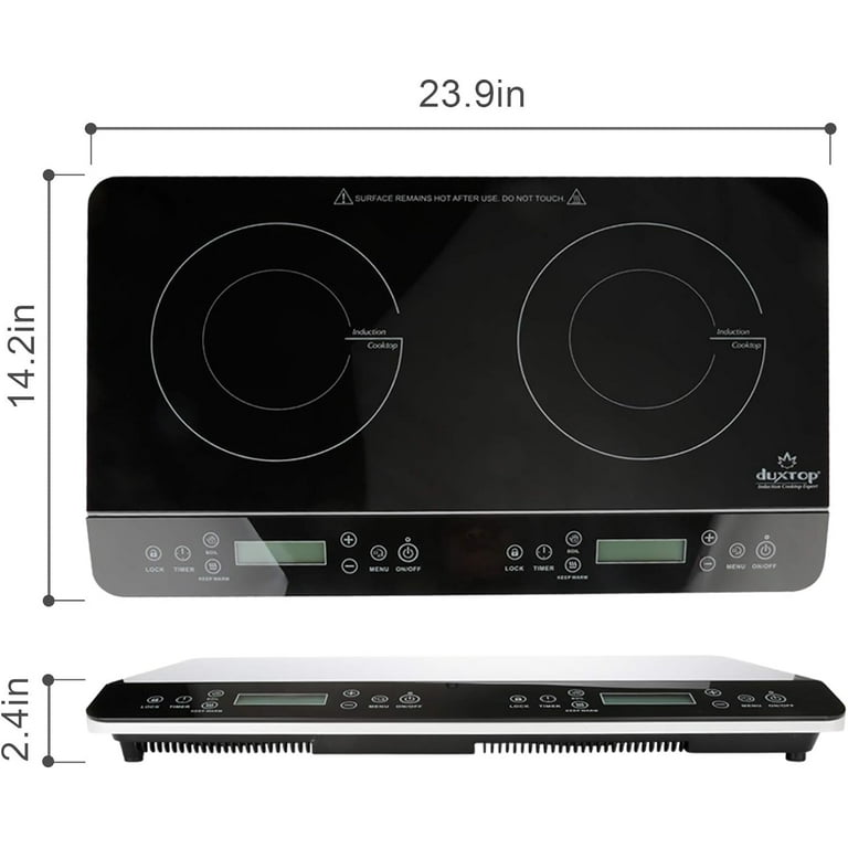 PORTABLE DOUBLE ELECTRIC CAST IRON COOKTOP Brand Duxtop NEW IN OPEN BOX