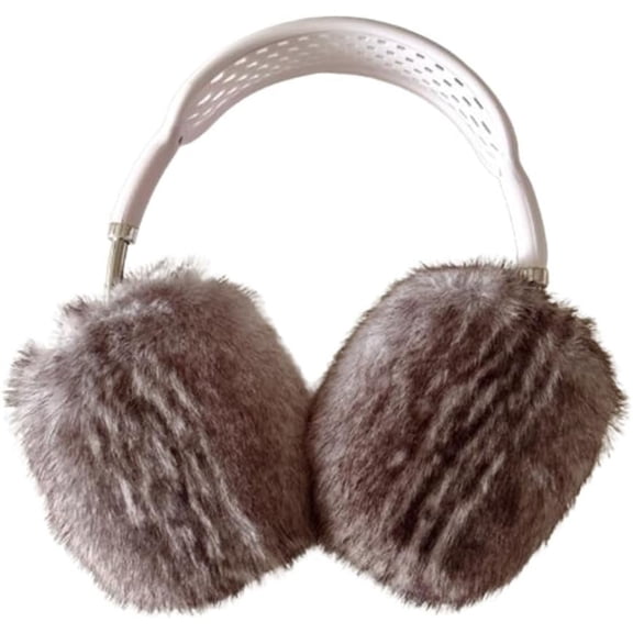 Kawaii Headphone Cover for AirPods Max,Soft Plush Headset Anti-Drop Protective Case,Shockproof Ear Cups Shell for Girls Boys (B)
