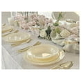 thumbnail image 2 of " OCCASIONS " 60 Plates Pack, Disposable Wedding Party Plastic Plates (10'' Dinner Plate, Verona in Ivory), 2 of 9