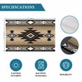 thumbnail image 6 of Brown Southwest Placemats Set of 6, Farmhouse Boho Aztec Geometric Neutral Placemats for Dining Table, Place Mats for Kitchen Tabletop, Waterproof Wipeable Dining Table Mats Set, 6 of 9