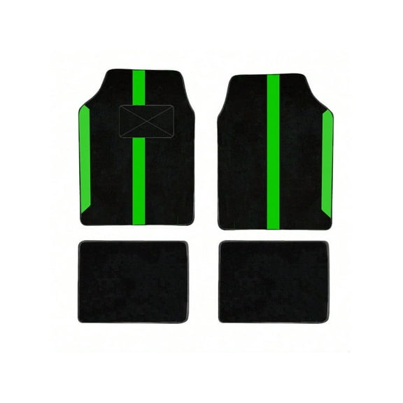 Leadwolf Car Floor Mats universal Full Coverage Auto Floor Mats All Weather Luxury Floor Liners Anti - Slip Car Mats Protector Car Carpet Green 4PCS