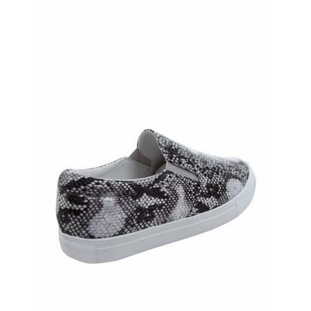slip on round toe flat canvas sneakers
