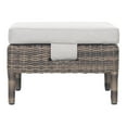 thumbnail image 2 of Seasonal Living Provenance Signature Wicker Leeward Aluminum Ottoman in Brown, 2 of 4