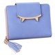 thumbnail image 1 of Cartera de gato para mujer, monedero pequeño de doble pliegue, regalo de San Valentín con cremallera para los amantes de los gatos. MFZFUKR BST3005555-3, 1 of 6