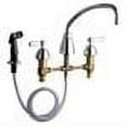 thumbnail image 2 of Chicago Faucets 200-Aab Commercial Grade Low Arch Kitchen Faucet - Chrome, 2 of 2