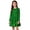 Army Green, variant on Girls Spring Dress Long Sleeve Swing Skater Dress Cute Outfits for Party Casual St. Patrick's Day Outfit Black 13-14 Years