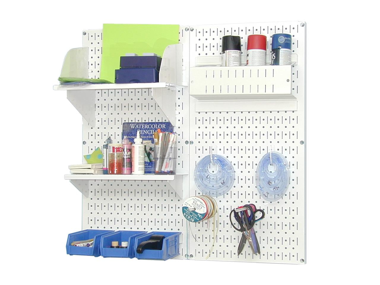 Wall Control Pegboard Hobby Craft Pegboard Organizer Storage Kit with