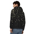 thumbnail image 4 of Kdxio Star Silver Glitter Print Men Hoodies Casual Hoodies for Men with Zip Pockets Full Zip Long Sleeve Sweatshirt Sports Hooded Jacket-X-Large, 4 of 5