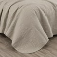 thumbnail image 4 of Chezmoi Collection Austin Queen Oversized Bedspread Set, 3-Piece Lightweight Microfiber Quilted Coverlet for All Seasons, Khaki, 4 of 9
