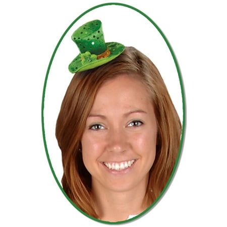 Club Pack of 12 Green Leprechaun Hat Hair Clip St. Patrick's Day Party Favor Costume