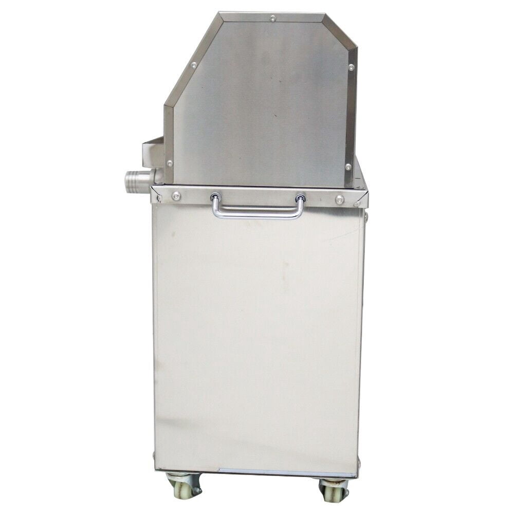 PreAsion Stainless Steel Electric Sugar Cane Ginger Press Juicer 3 Rolls Sugarcane Extractor 110V