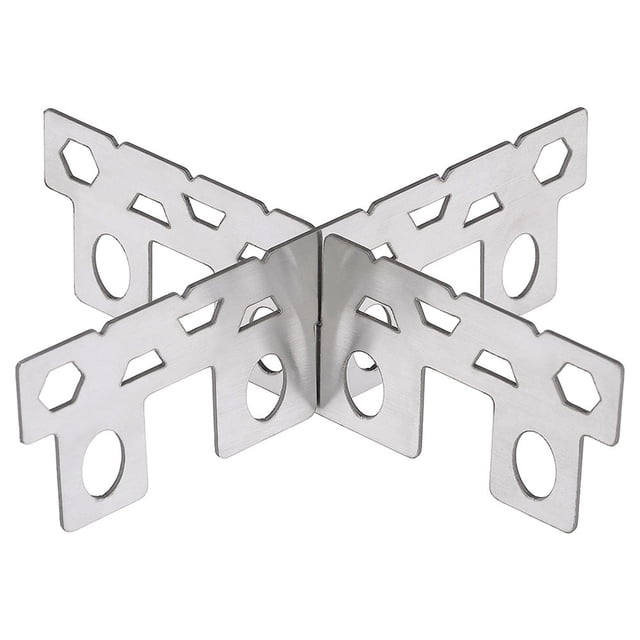 Mini Réchaud de Camping Ultraléger Portable Réchaud à Alcool de Pique-Nique Extérieur + Support Ensemble avec Support Croisé, Facile à Utiliser