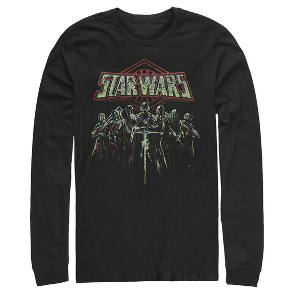 Men's Star Wars: The Rise of Skywalker Knights of Ren Darkness  Long Sleeve Shirt Black Large