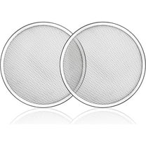 Soro Essentials- Set of 2- Aluminum 17” Round Pizza Screen- Commercial Grade Seamless Pizza Baking Screen for Oven Pizza Crisper Tray Pizza Baking Tray for Home Restaurant