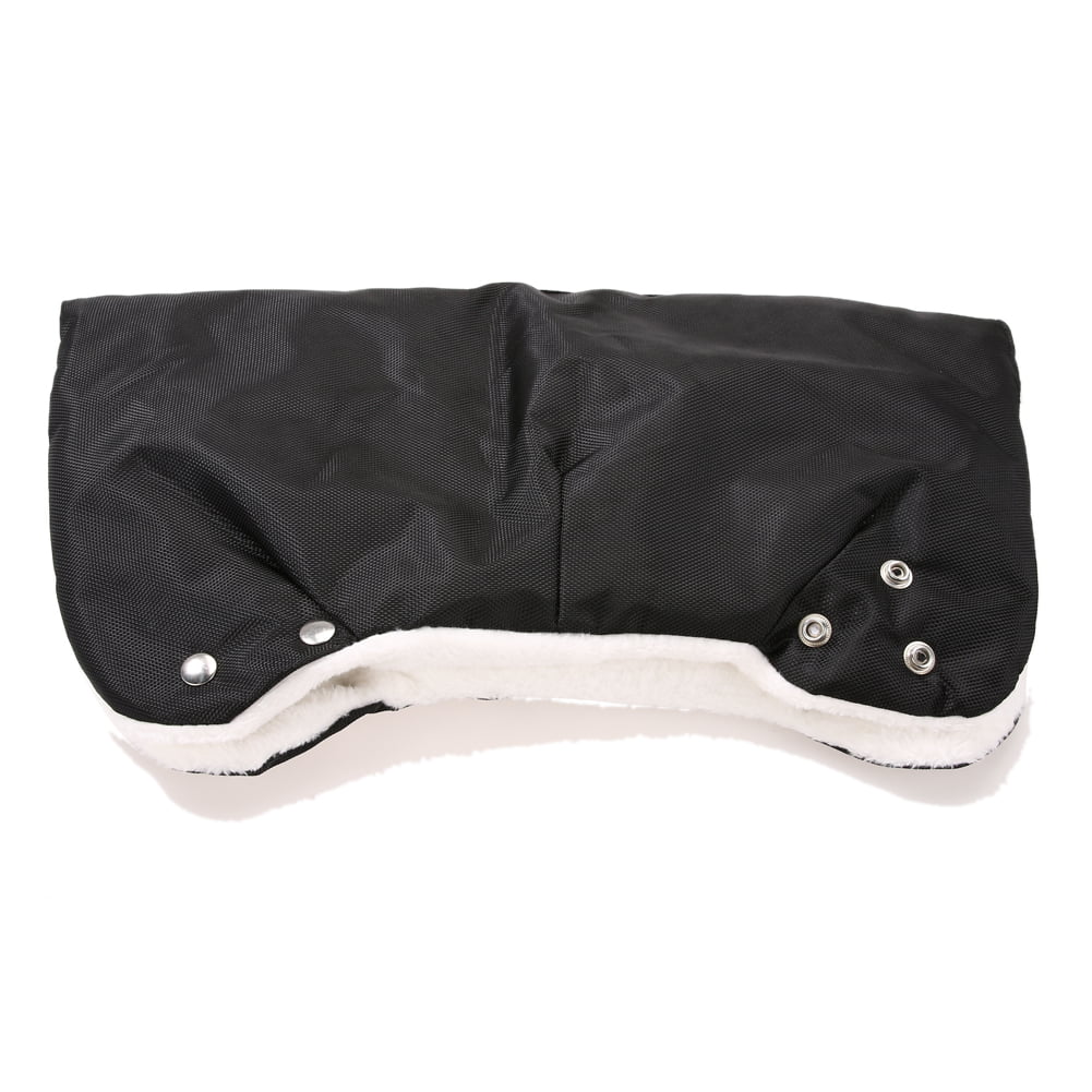 Demarkt Baby Stroller Warm Gloves Waterproof Windproof Pushchair Hand Gloves for All Pram/Stroller/Buggy,Black